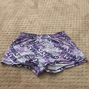 Justice Purple and White Shorts! Worn 2 times!
